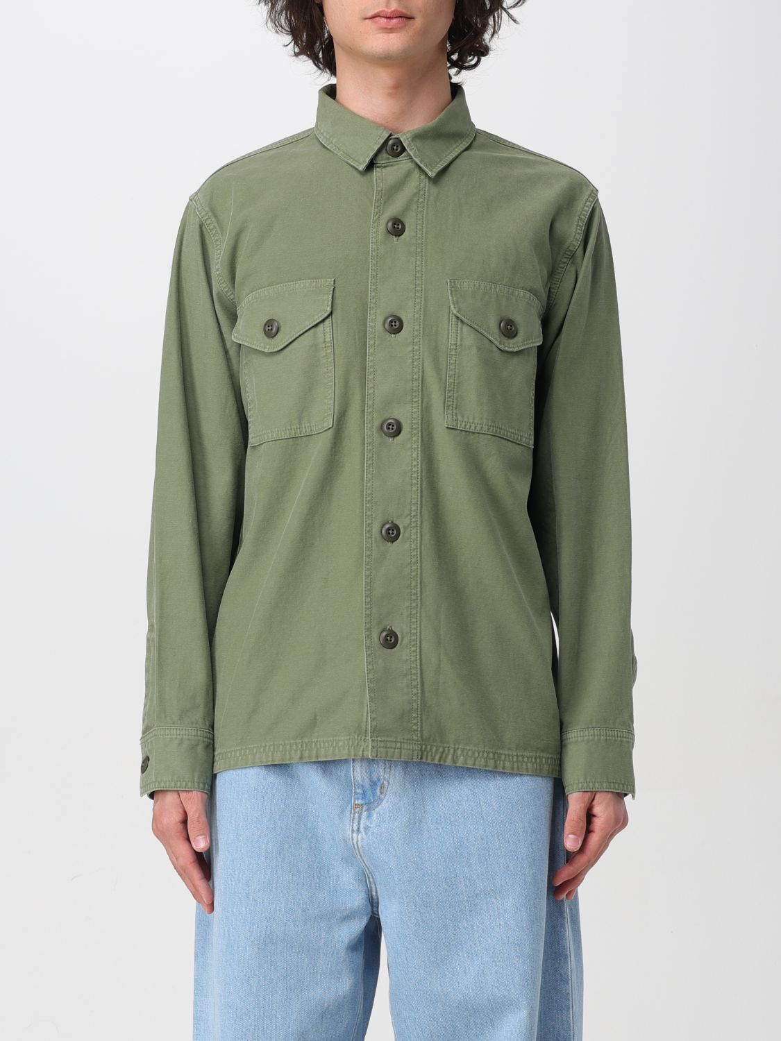 Jacket Men color Green