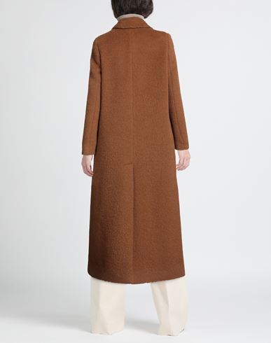 Woman Coat Camel Size 10 Alpaca wool, Virgin Wool