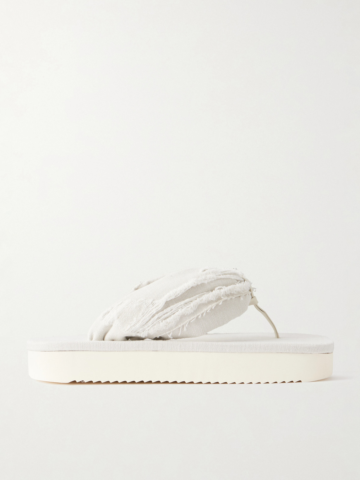 Frayed Denim Sandals