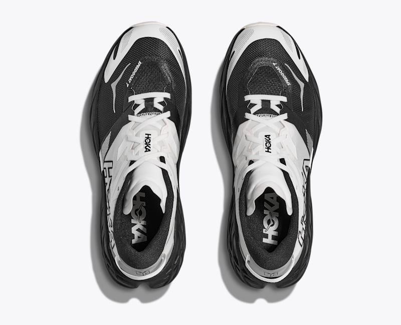 HOKA Women's Speedgoat 7 Shoes in Black/White