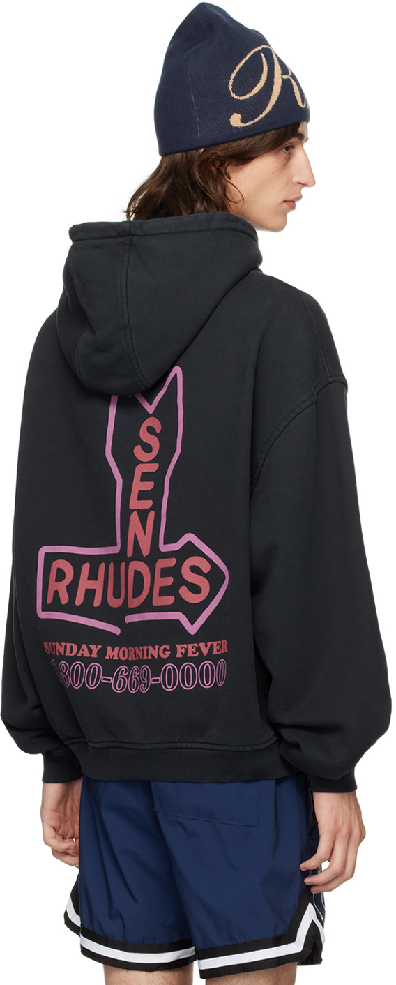 Rhude Black 'Send Rhudes' Hoodie