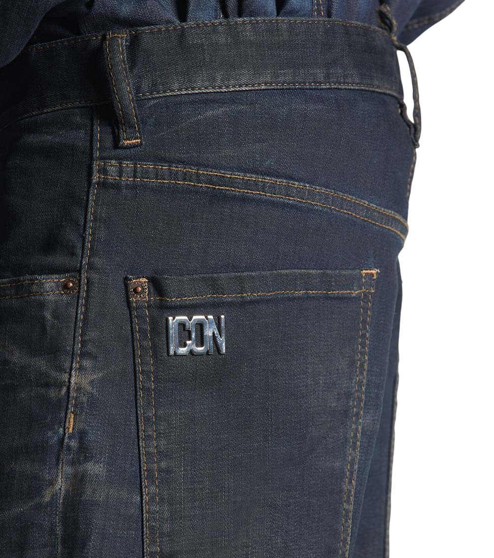 Navy Blue Mid Rise Jeans