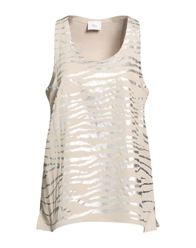 Woman Top Beige Size M Viscose