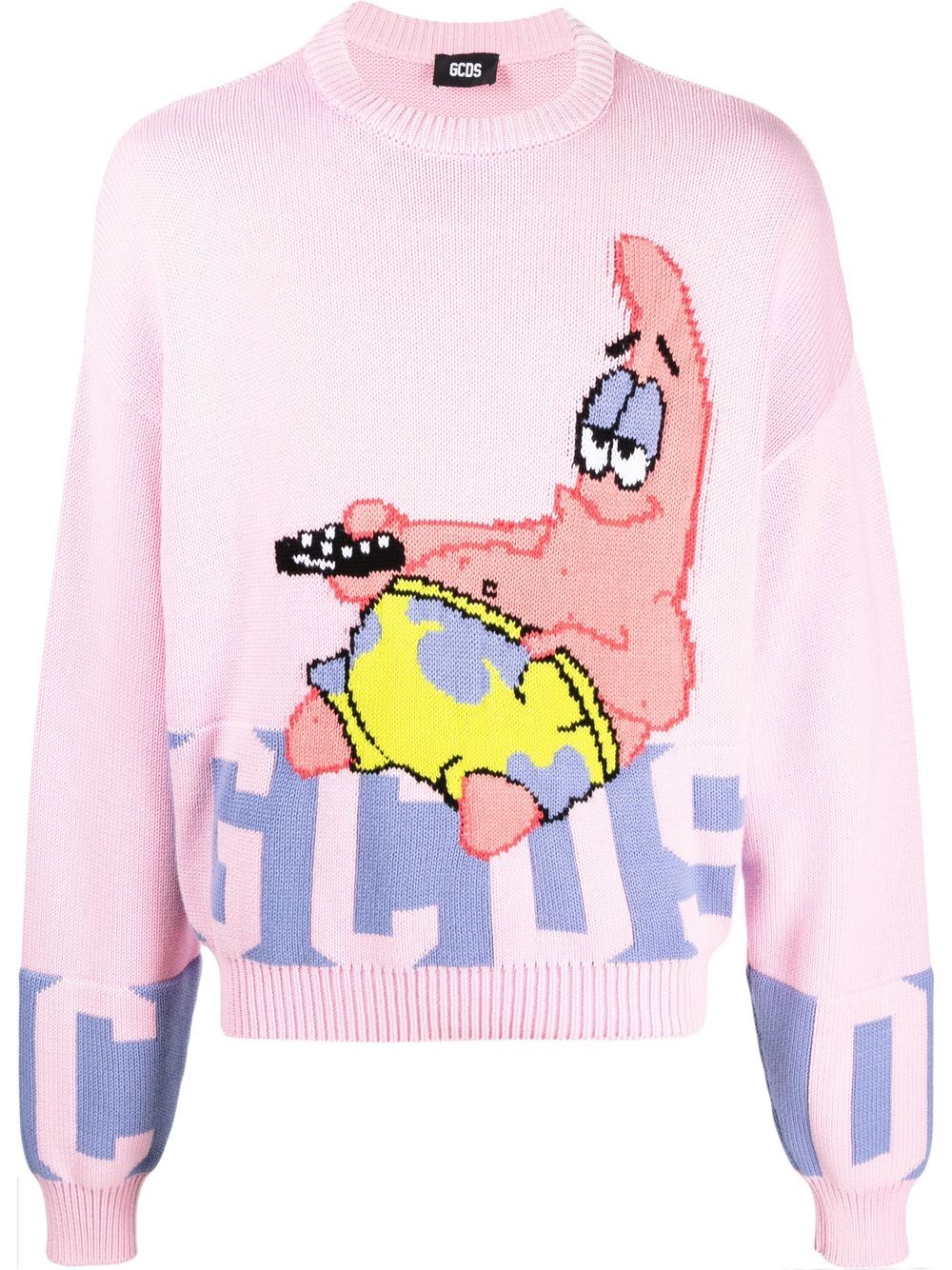 Illustration-print jumper - Pink