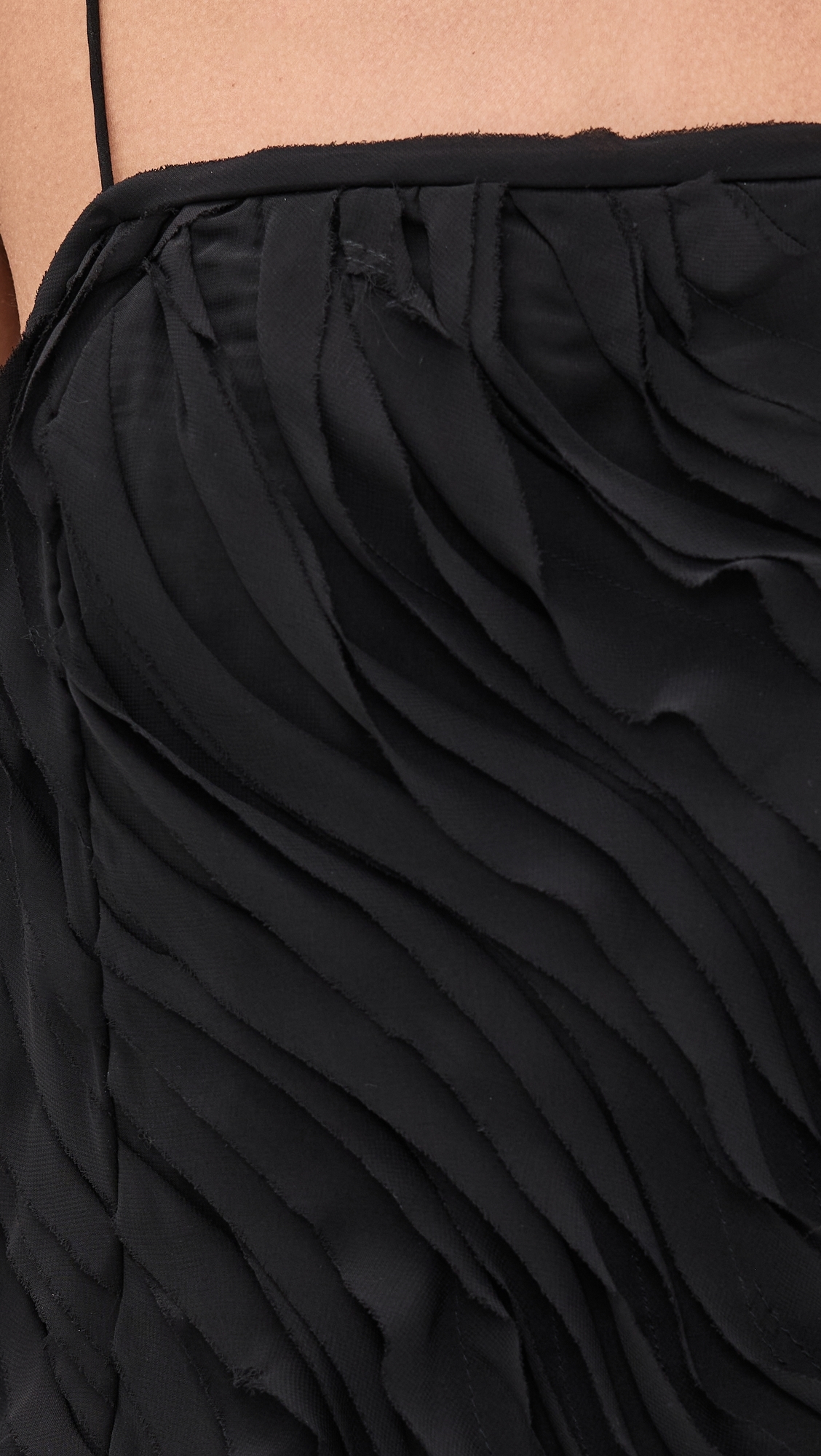 Augustina Ruffle Dress Noir