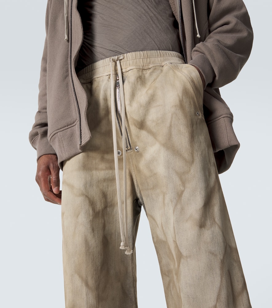 Bela printed cotton wide-leg pants