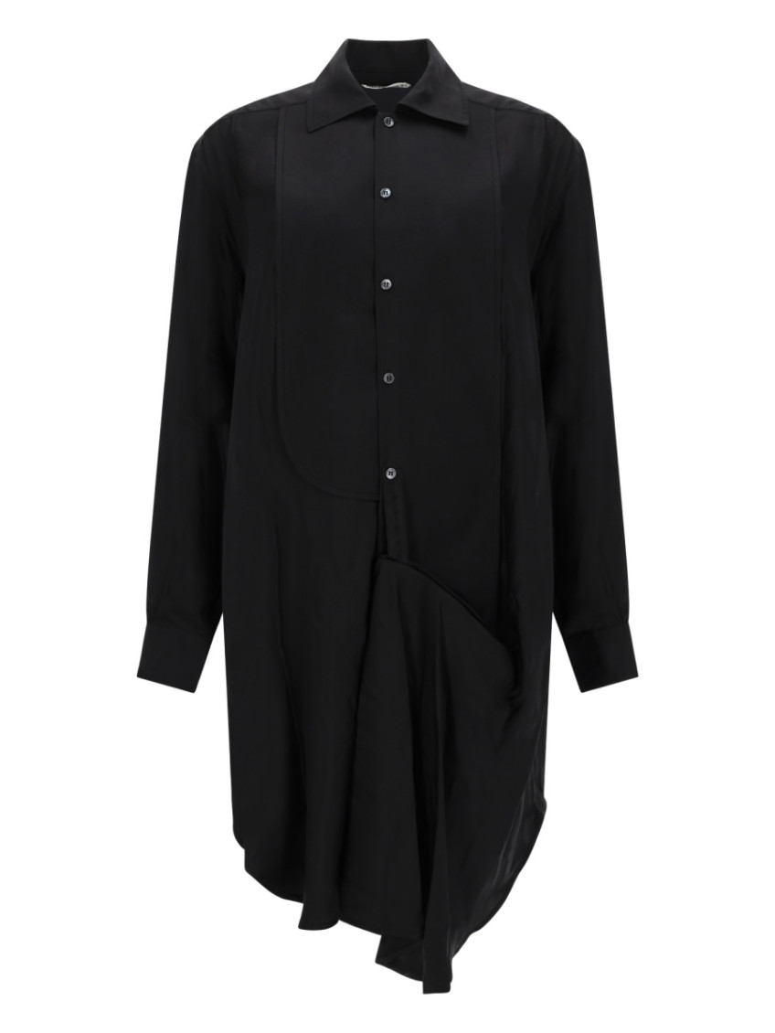 JW Anderson - tuxedo midi dress long sleeves asymmetric he