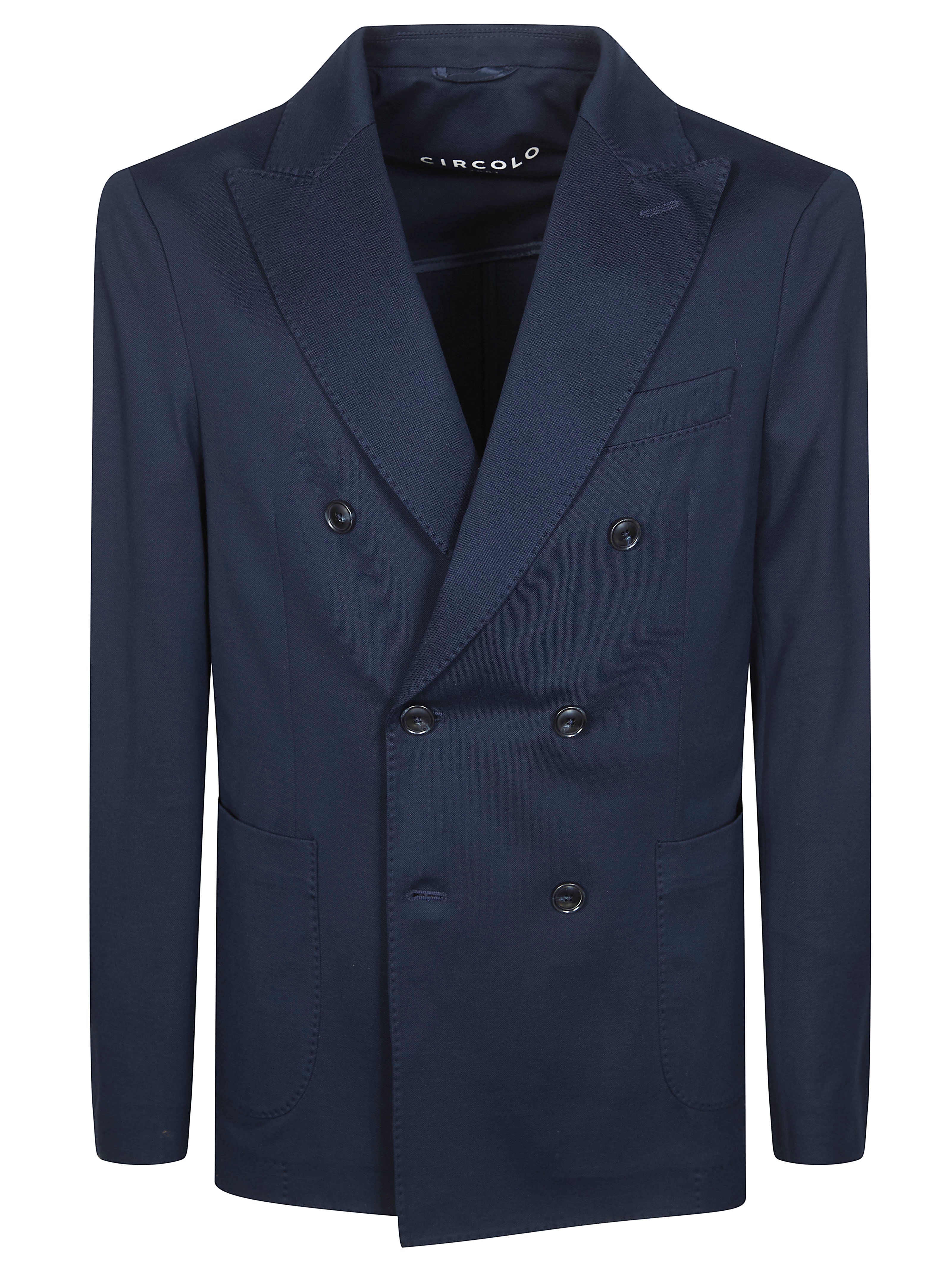 Double-Breasted Piquet Jacket for Men