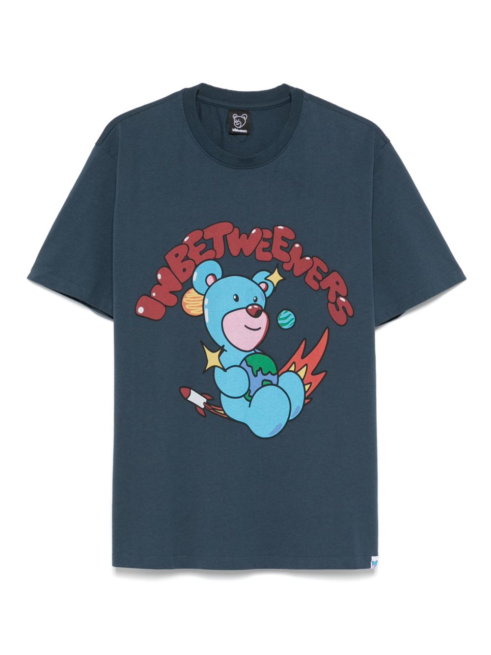 Graphic-print cotton T-shirt - Blue