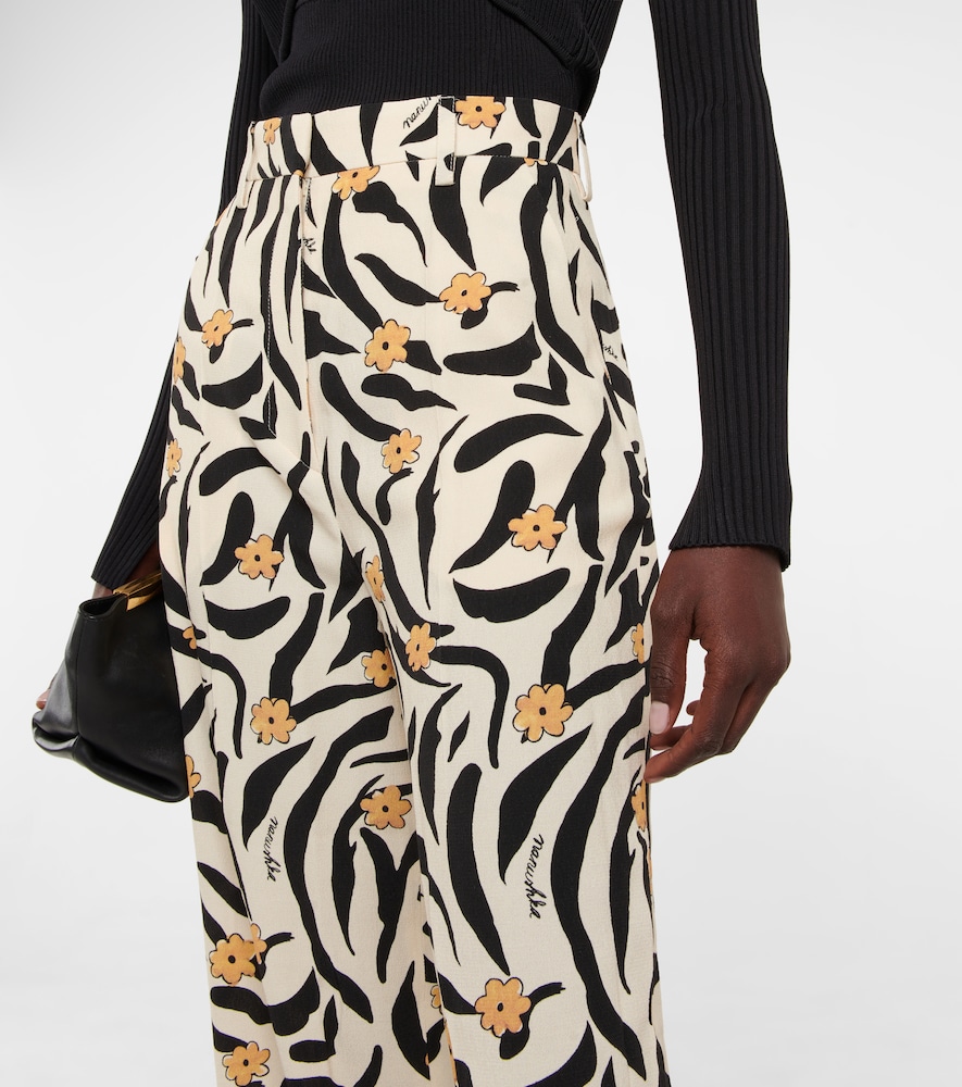 Nanushka High-Rise Straight-Fit-Hose Lanai