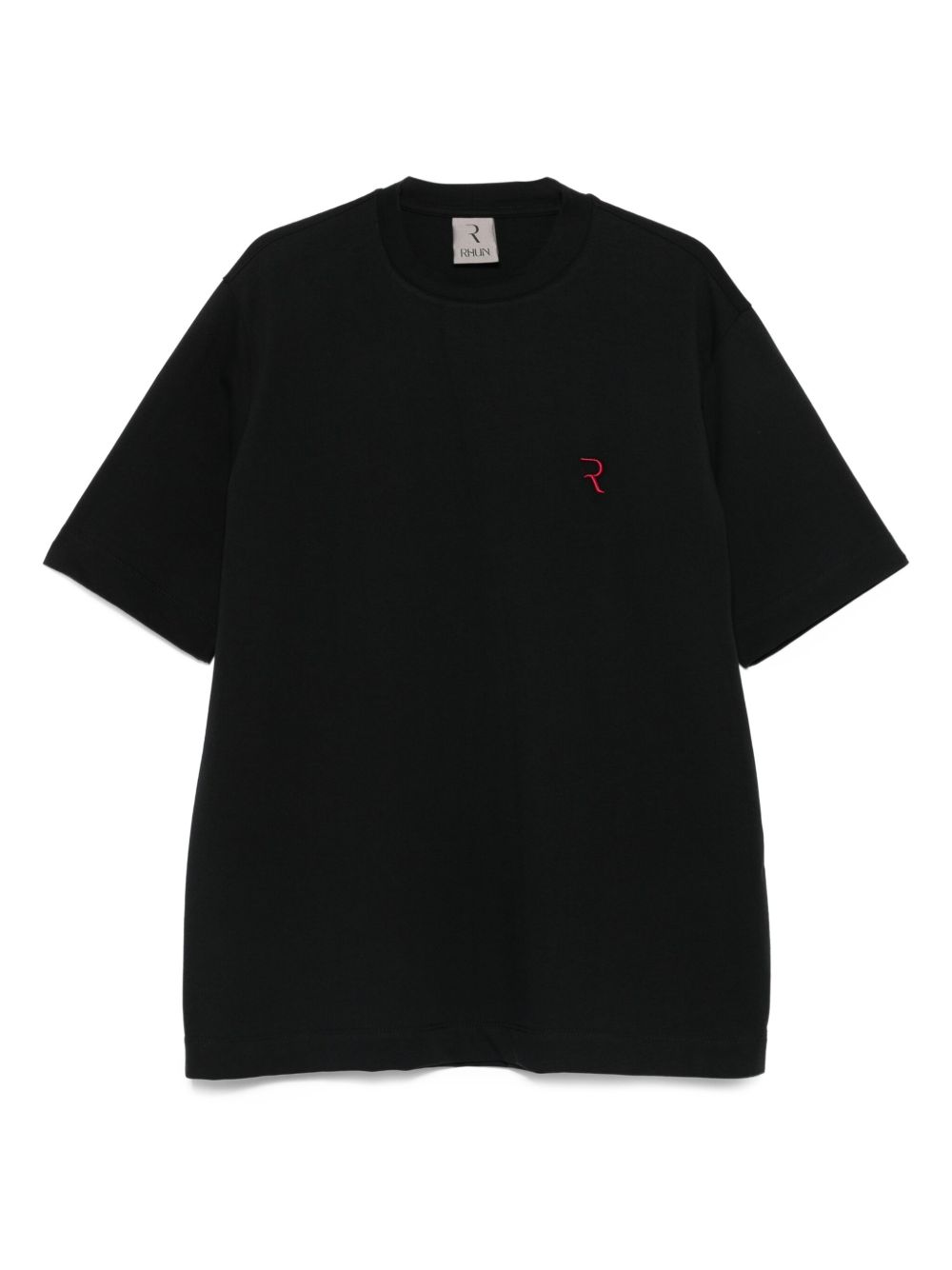 Logo-embroidered cotton T-shirt - Brown