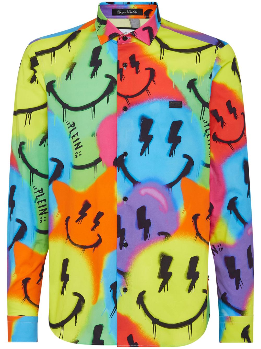Sugar Daddy Smile Graffiti cotton shirt - Green