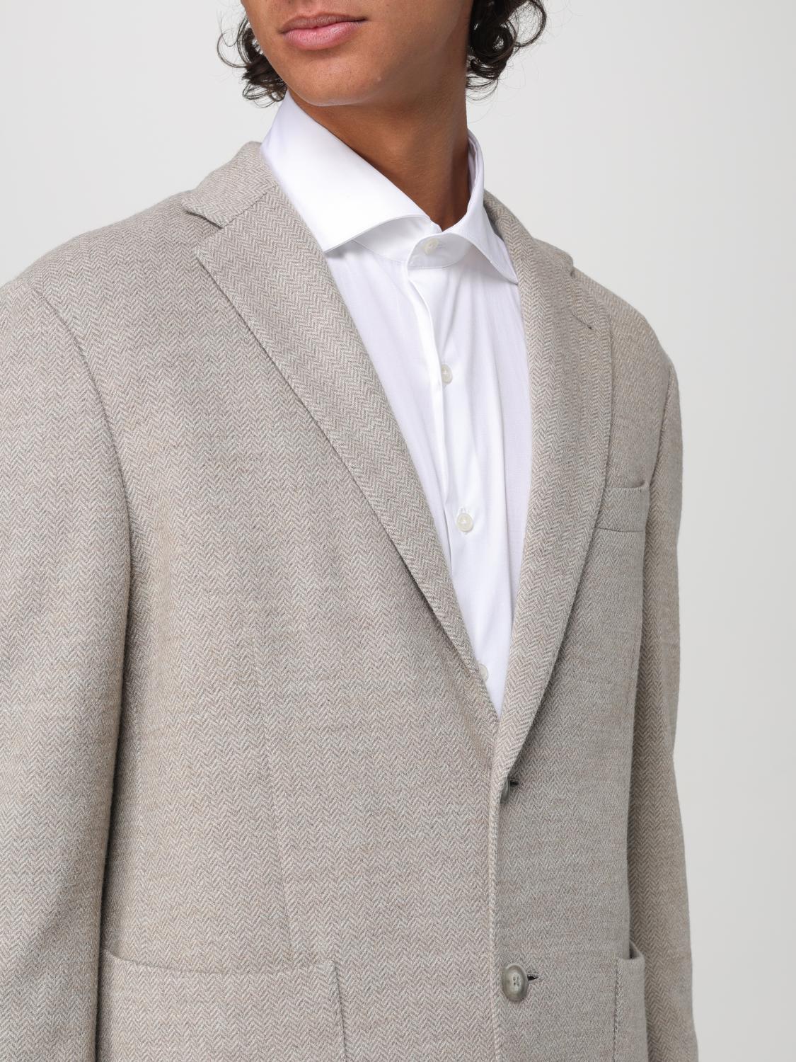 Blazer Men color Beige