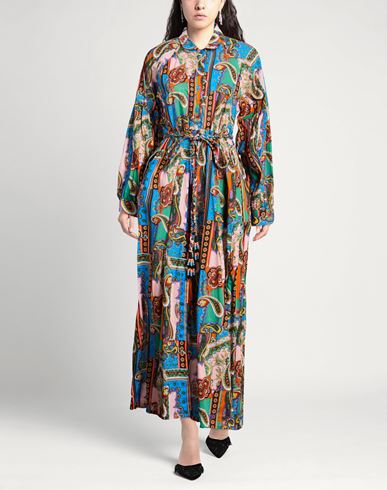 Woman Maxi dress Azure Size L Cotton