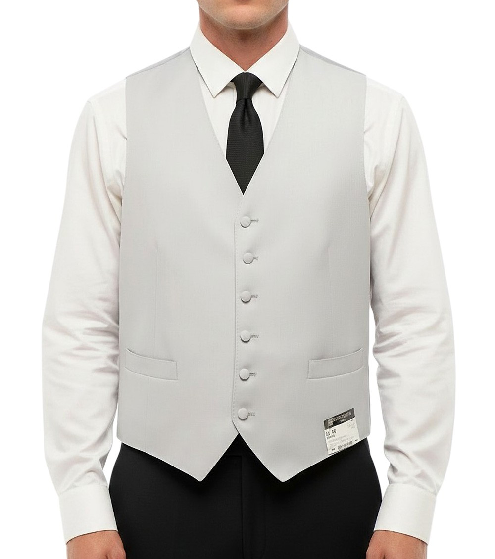 Light Grey Six Button Waistcoat