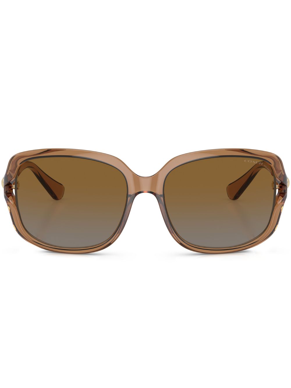 Stud-embellished sunglasses - Brown