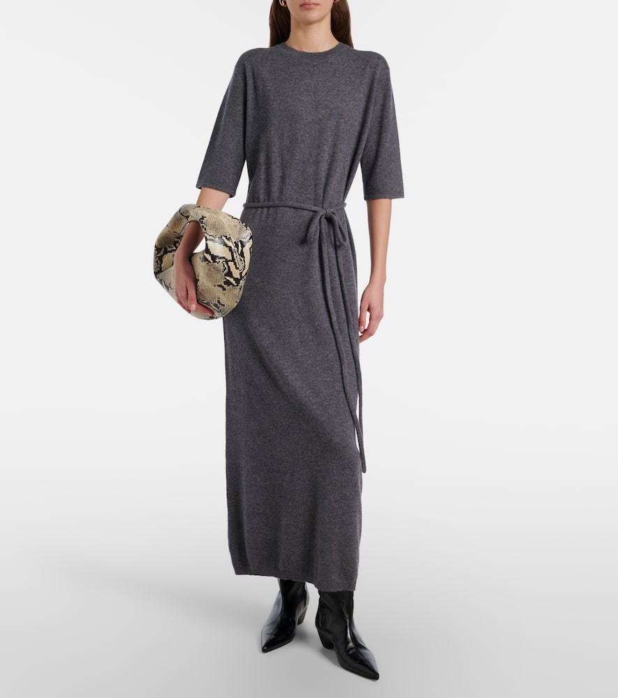 Tilde belted cashmere maxi dress