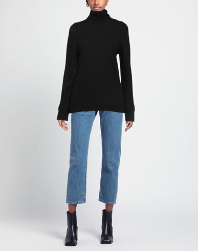 Woman Turtleneck Black Size ONESIZE Viscose, Nylon, Wool, Cashmere, Polyester