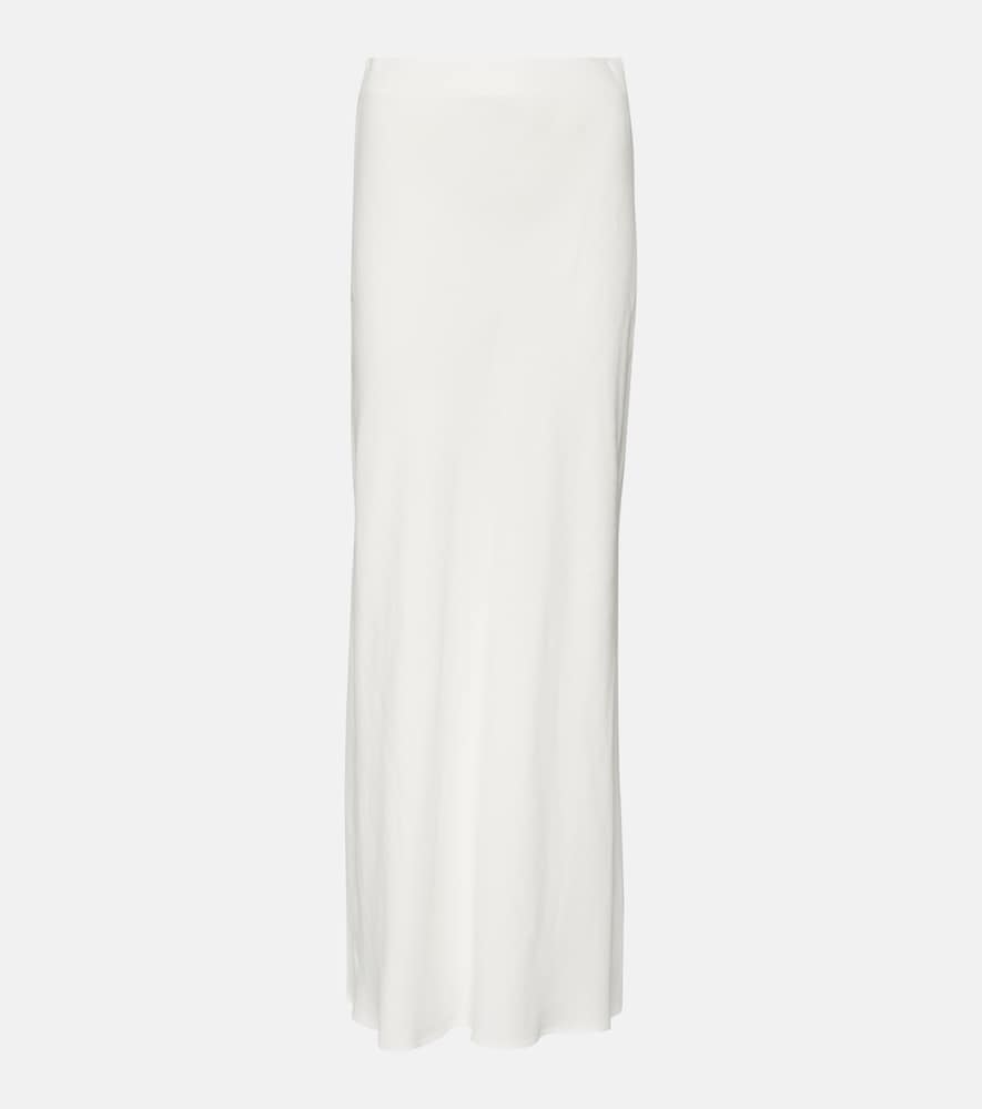 Twill maxi skirt