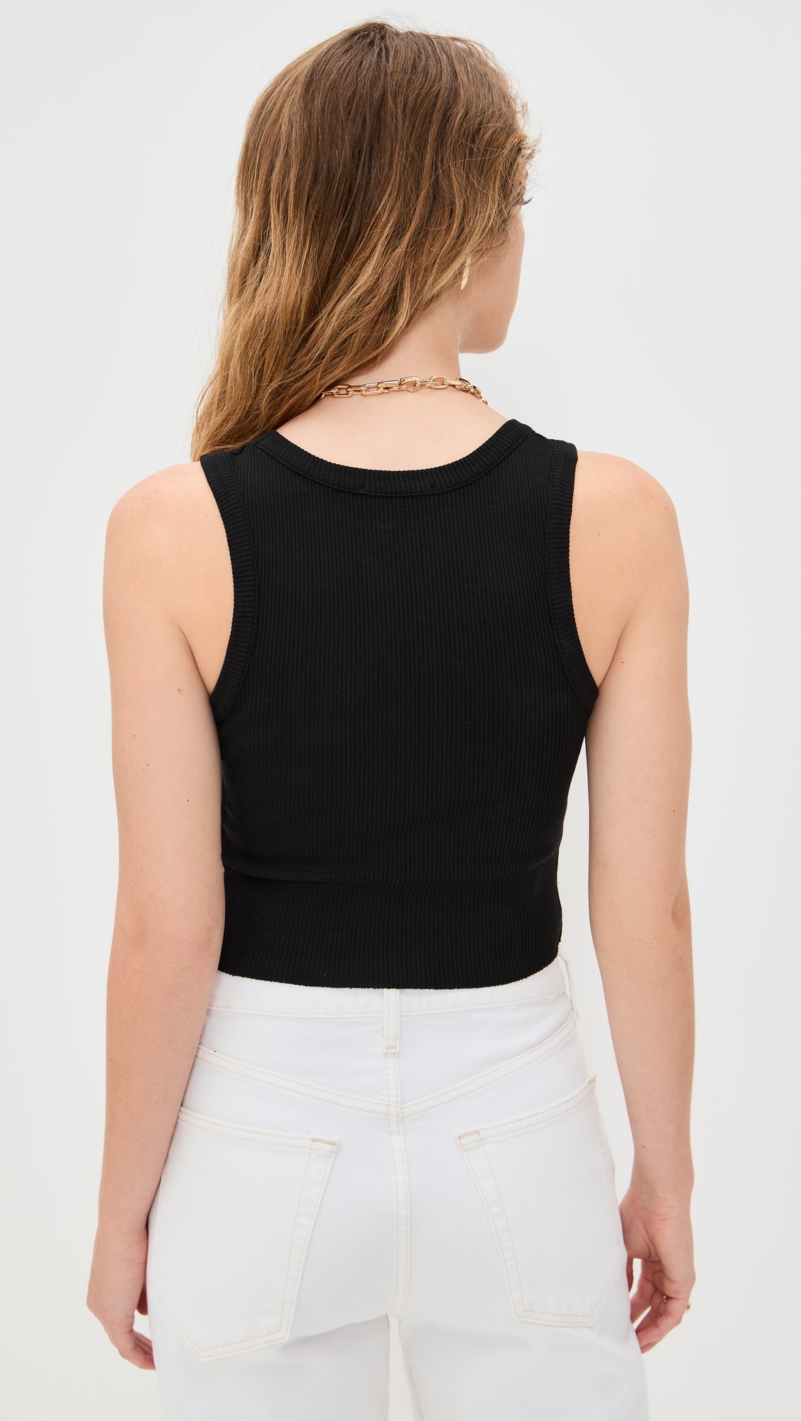 Shrunken Poppy Tank Black
