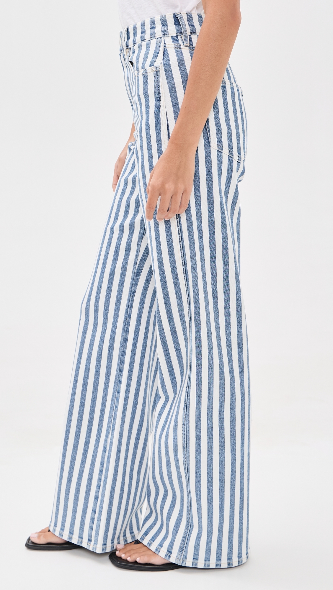 Taylor Striped Jeans saltwater stripe