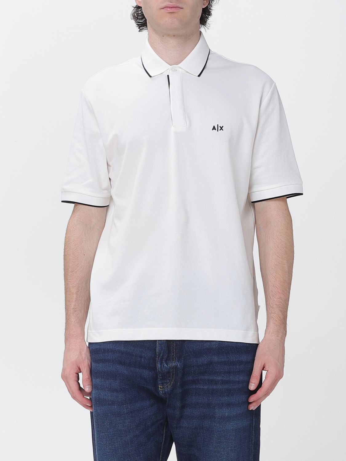 Polo Shirt Men color White