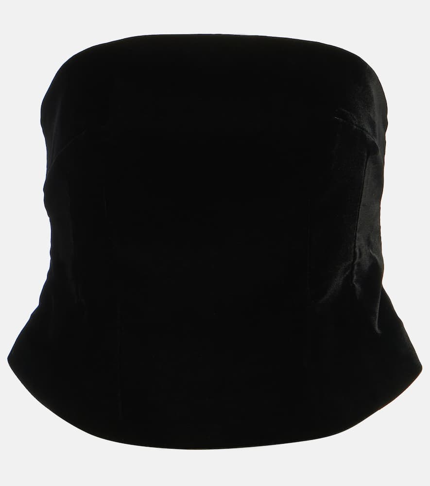 Velvet tube top