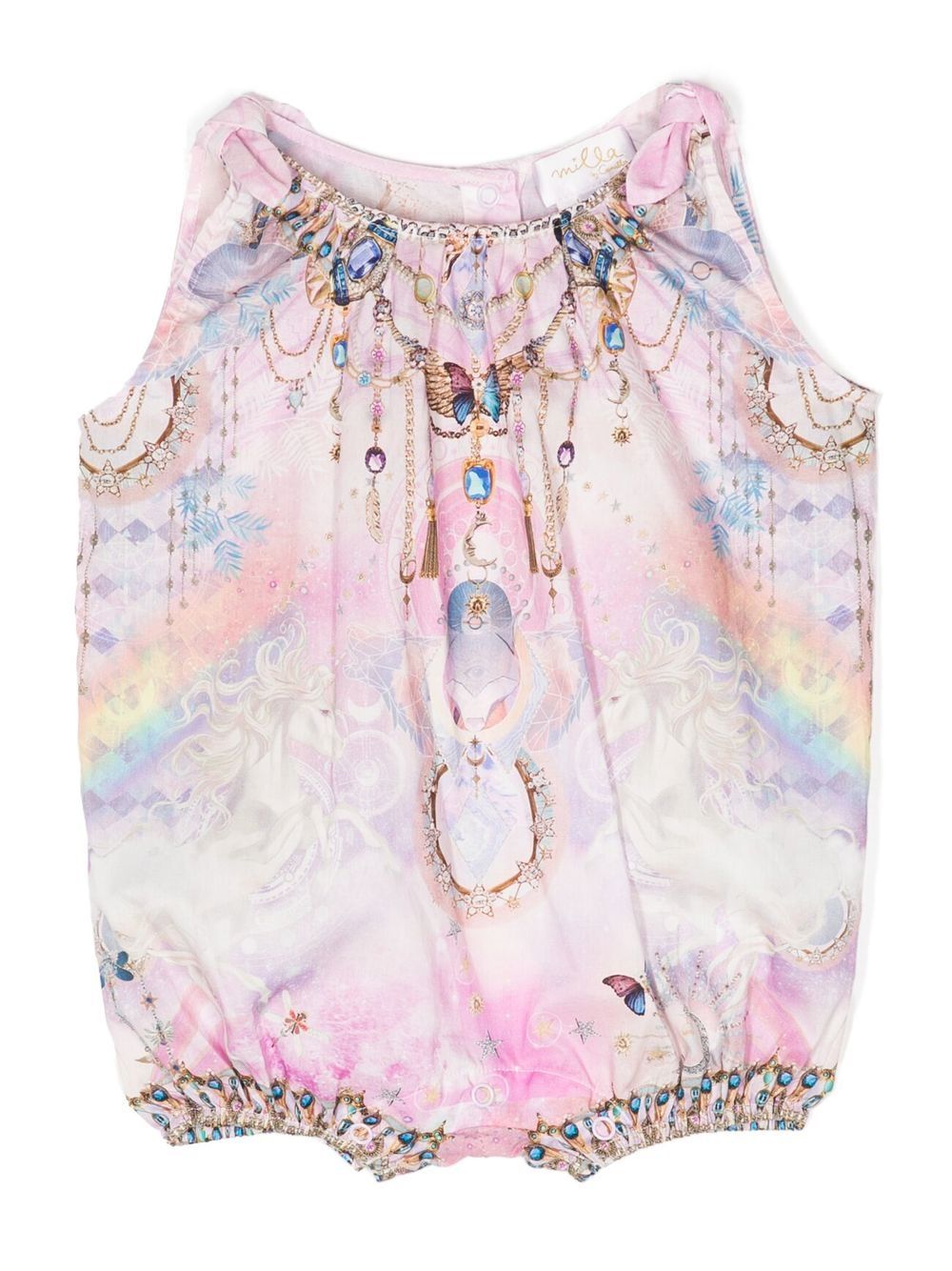 Wings Of Pegasus romper suit - Pink