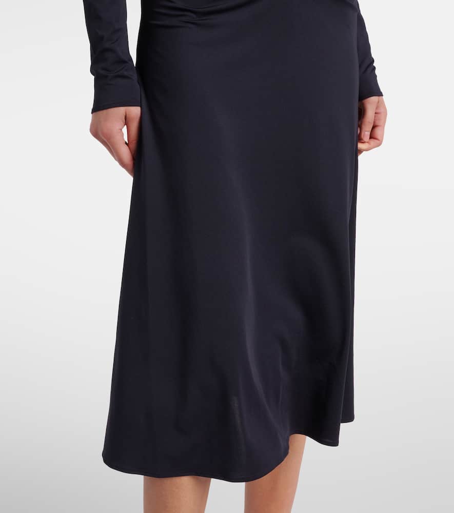 Callie ruched jersey maxi dress
