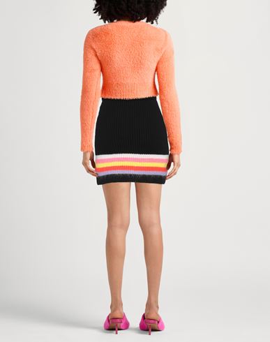 Woman Mini skirt Black Size S Merino Wool, Mohair wool, Cashmere, Polyamide