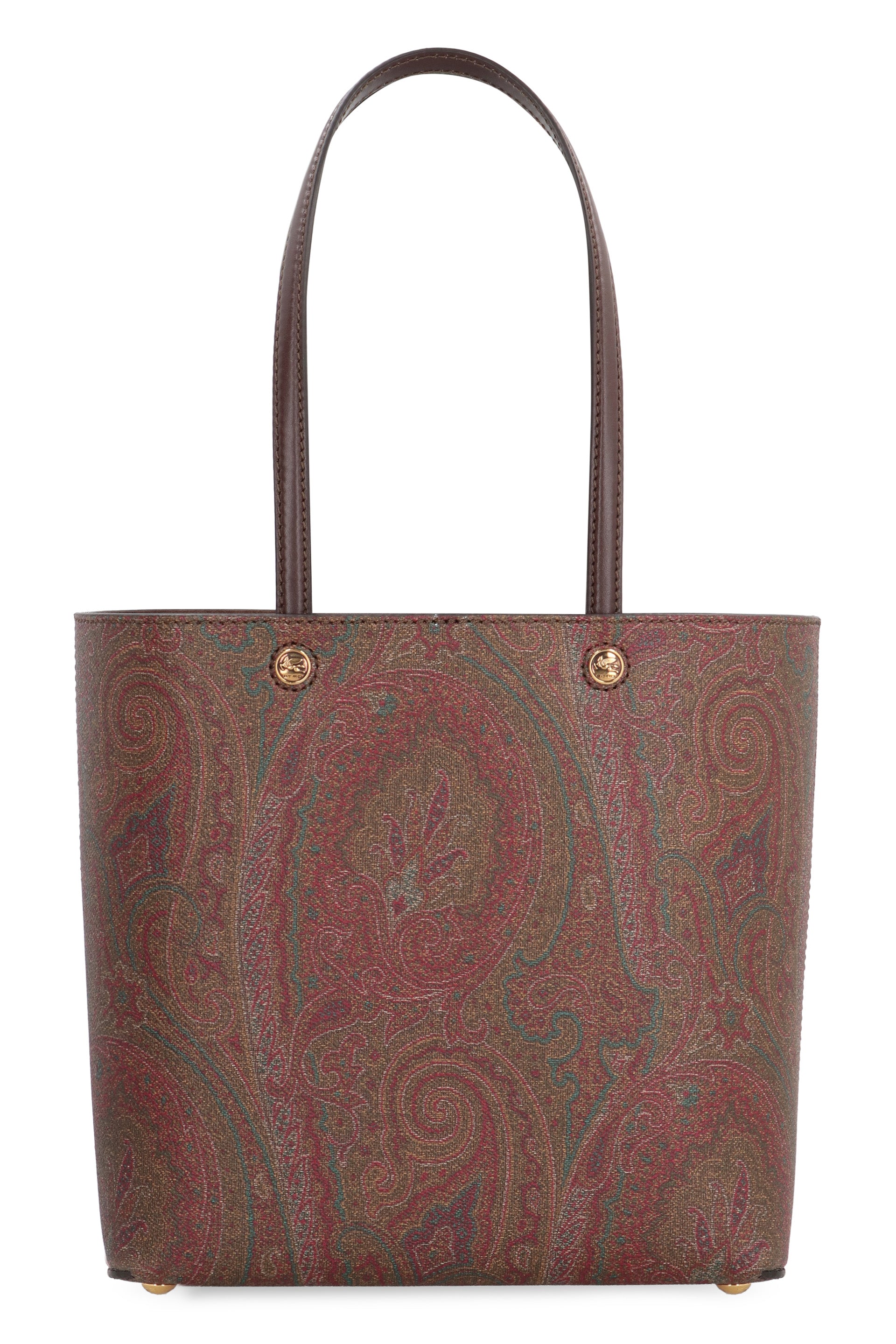Essential Paisley Jacquard Coated Tote Handbag with Removable Zip Clutch (26 x 25.5 x 12 cm)
