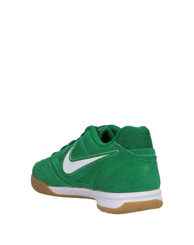 Man Sneakers Green Size 6 Leather, Textile fibers