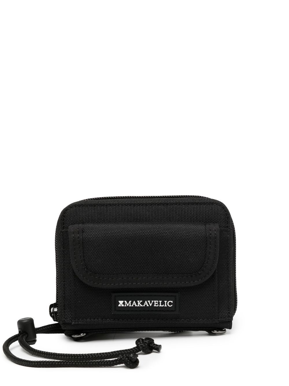 Logo zipped wallet - Black