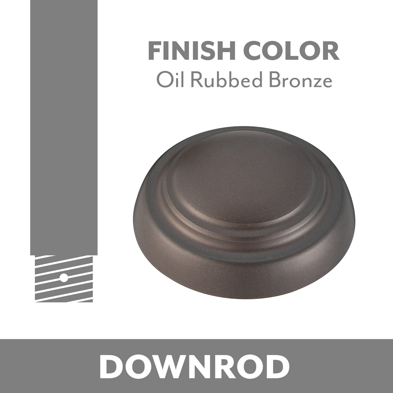 Minka-Aire 18'' Ceiling Fan Downrod in Oil Rubbed Bronze