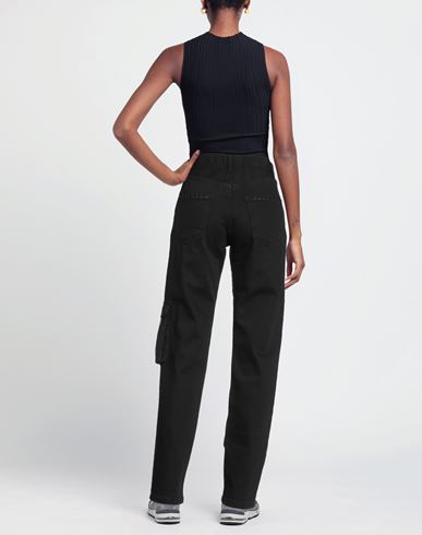 Par. co Denim Woman Pants Black Size 25 Cotton, Recycled cotton, Recycled polyester, Elastane