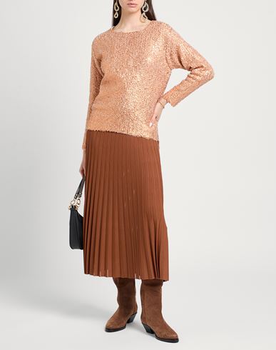 Woman Sweater Copper Size ONESIZE Acrylic, Wool, Mohair wool, Polyamide