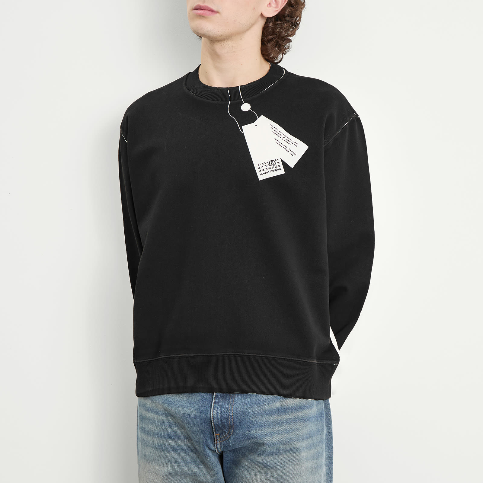 Men's Printed Tag Sweatshirt Off White