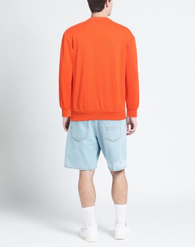 Man Sweatshirt Orange Size S Cotton