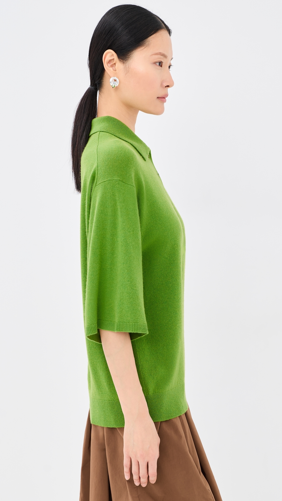 Oversized Easy Tee Polo Avocado