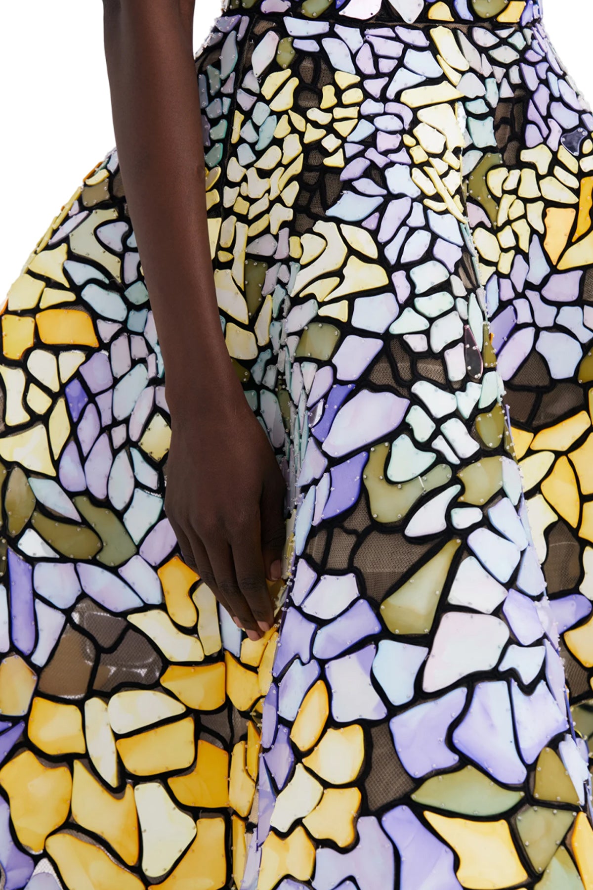 ART NOUVEAU STAINED GLASS GOWN