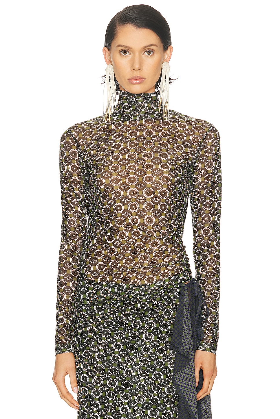 Dries Van Noten STRICK HOYSER in Grün - Green. S also in L