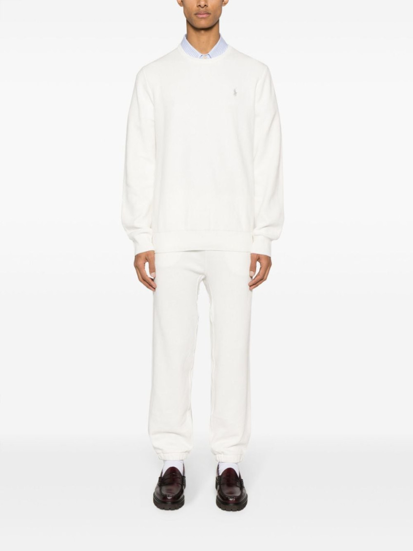 Pony Embroidered Crewneck Knitted Jumper