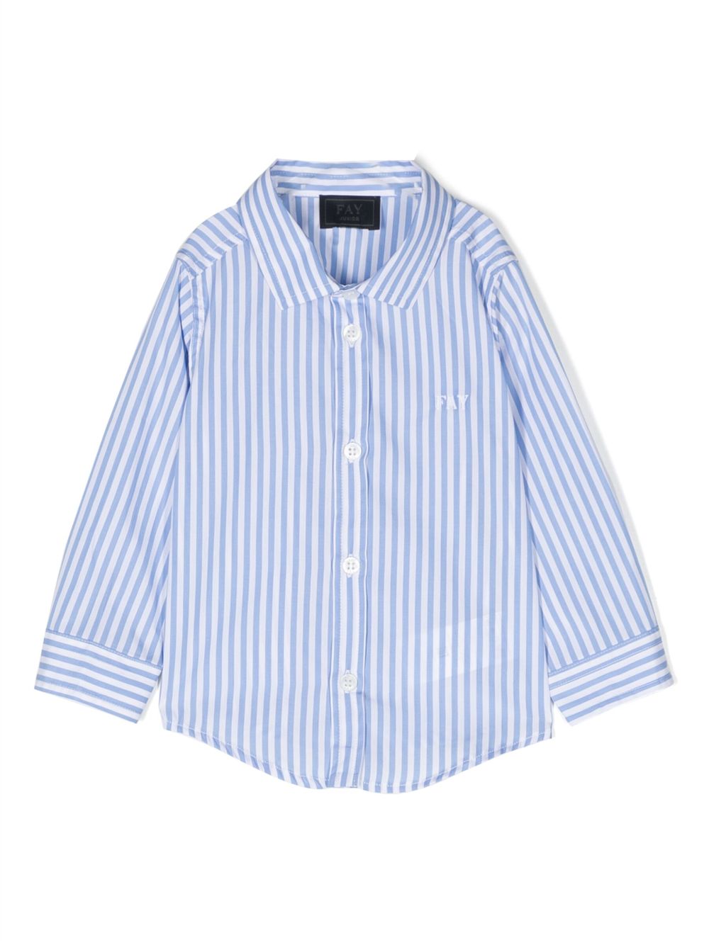 Striped cotton shirt - White