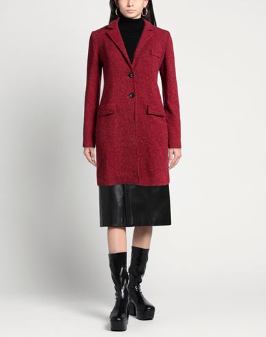 Woman Coat Rust Size 10 Wool, Silk, Polyacrylic