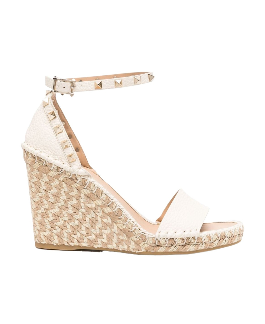 Rockstud 105mm wedge espadrilles