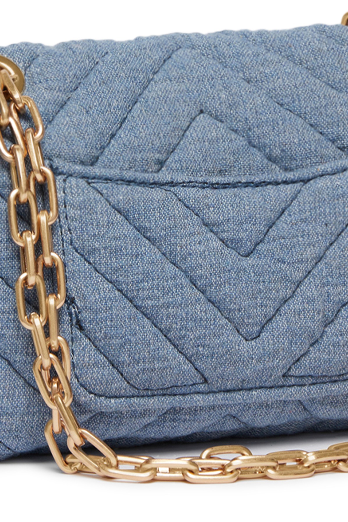 Moon nano bag in cotton chambray