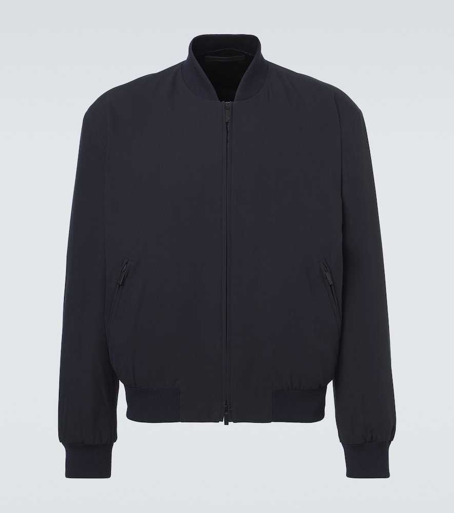 Cotton-blend bomber jacket