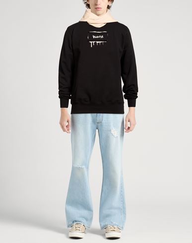Man Sweatshirt Black Size XL Cotton