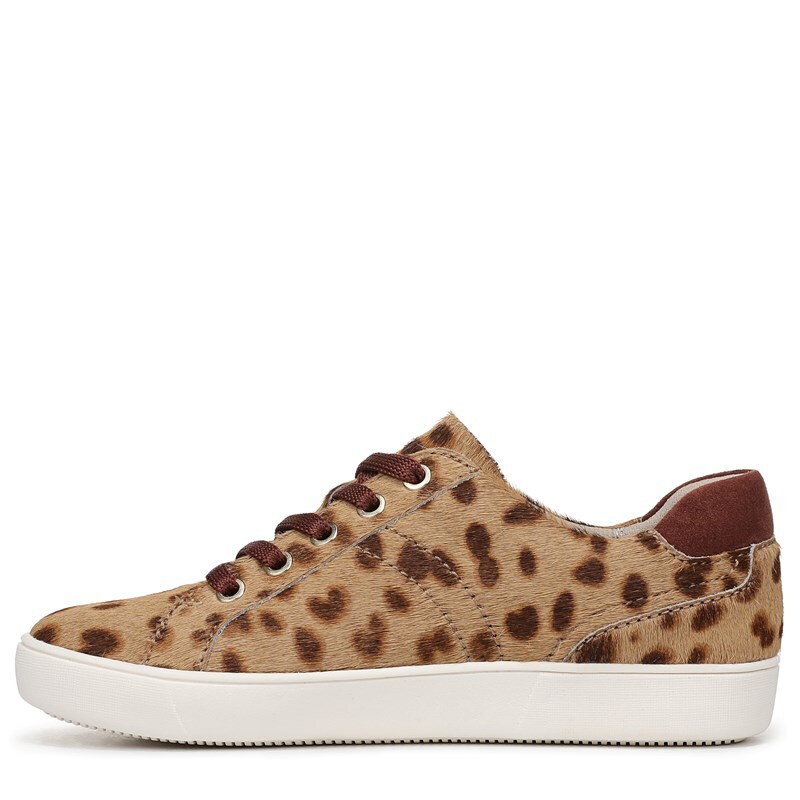 Morrison Sneaker Shoes, Spotted Leopard Print Fur Leather