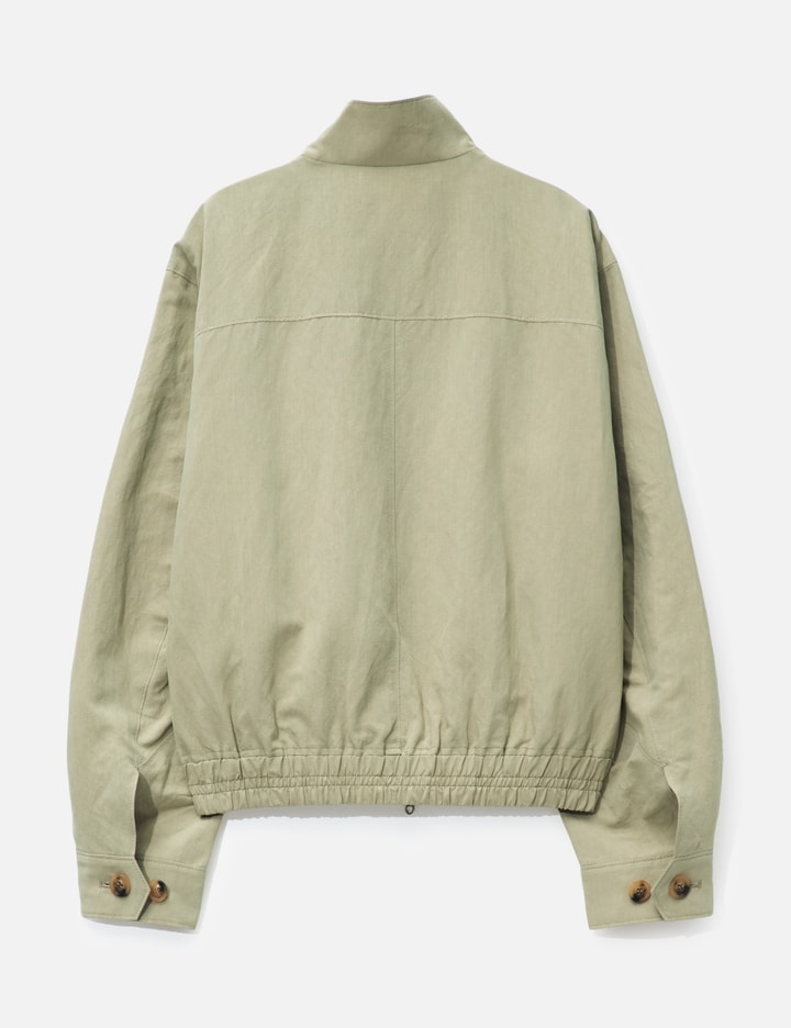 Linen Blend Harrington Jacket
